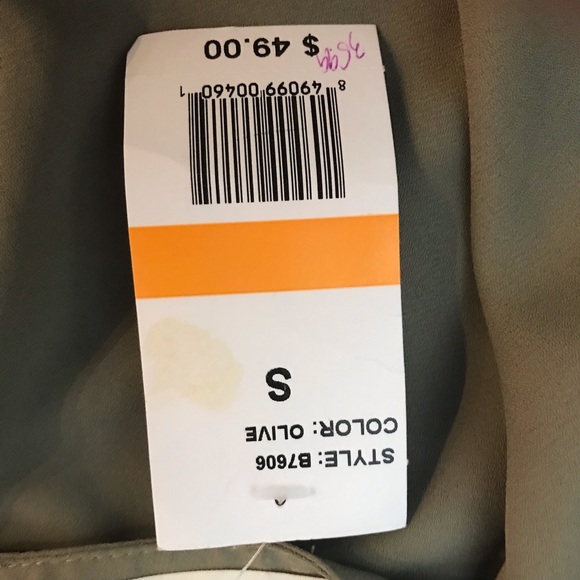 High waist gold studded green mini skirt - Picture 2 of 6